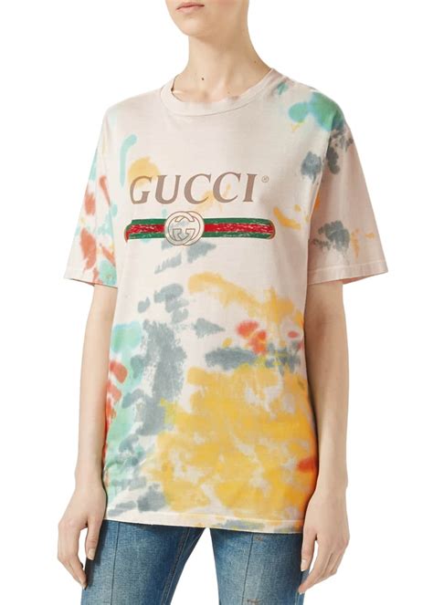 gucci print cotton t-shirt multicolor